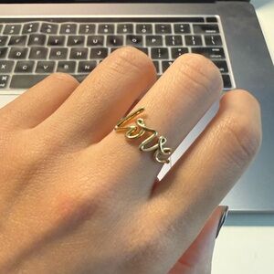 Tiffany gold love ring